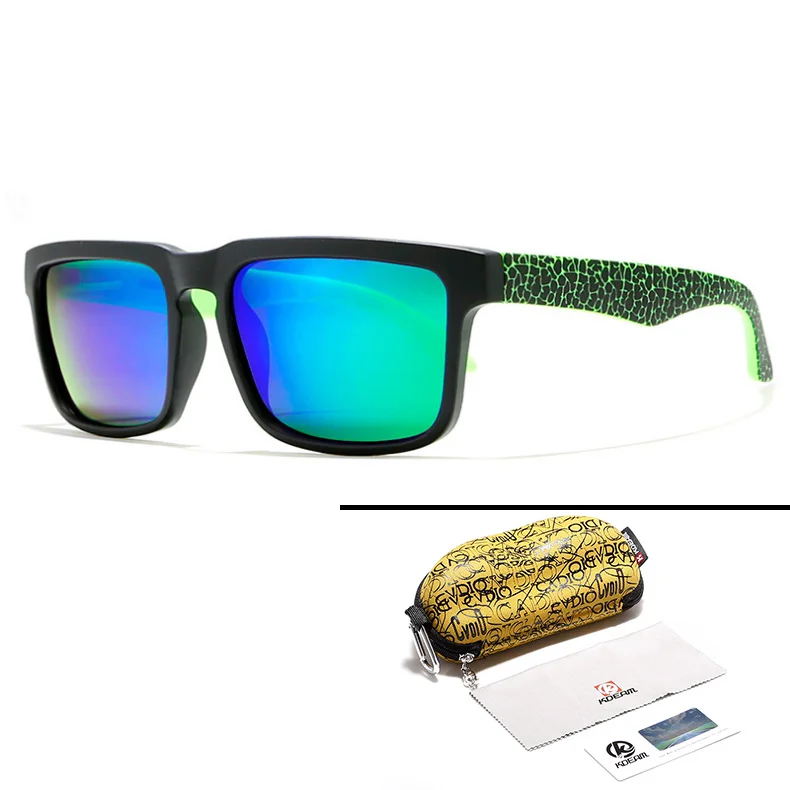 KDEAM, привлекательные, функциональные, поляризационные, солнцезащитные очки для мужчин, бренд, граффити, очки, ноги, солнцезащитные очки, УФ очки, мужские, Gafas de sol, XH2 - Цвет линз: C6
