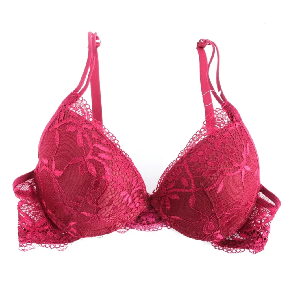 bra and knicker sets Women Lady Cute Sexy Underwear Satin Lace Embroidery Bra Sets With Panties Lady red bra and panty sets