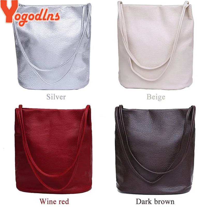Yogodlns النساء حقائب يد جلدية الأسود دلو حقائب كتف السيدات Crossbody أكياس سعة كبيرة السيدات حقيبة تسوق بولسا
