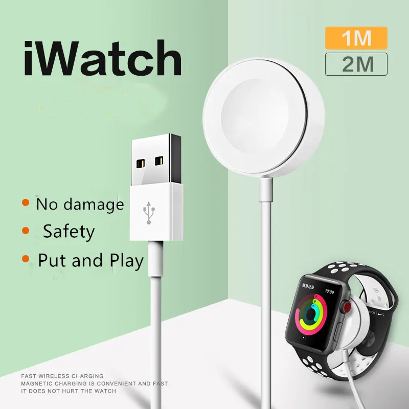 

Magnetic Wireless Charger For iWatch 1 2 3 4 Series Automatic usb cable Charging 32mm & 42mm for Apple Watch adapter Charger