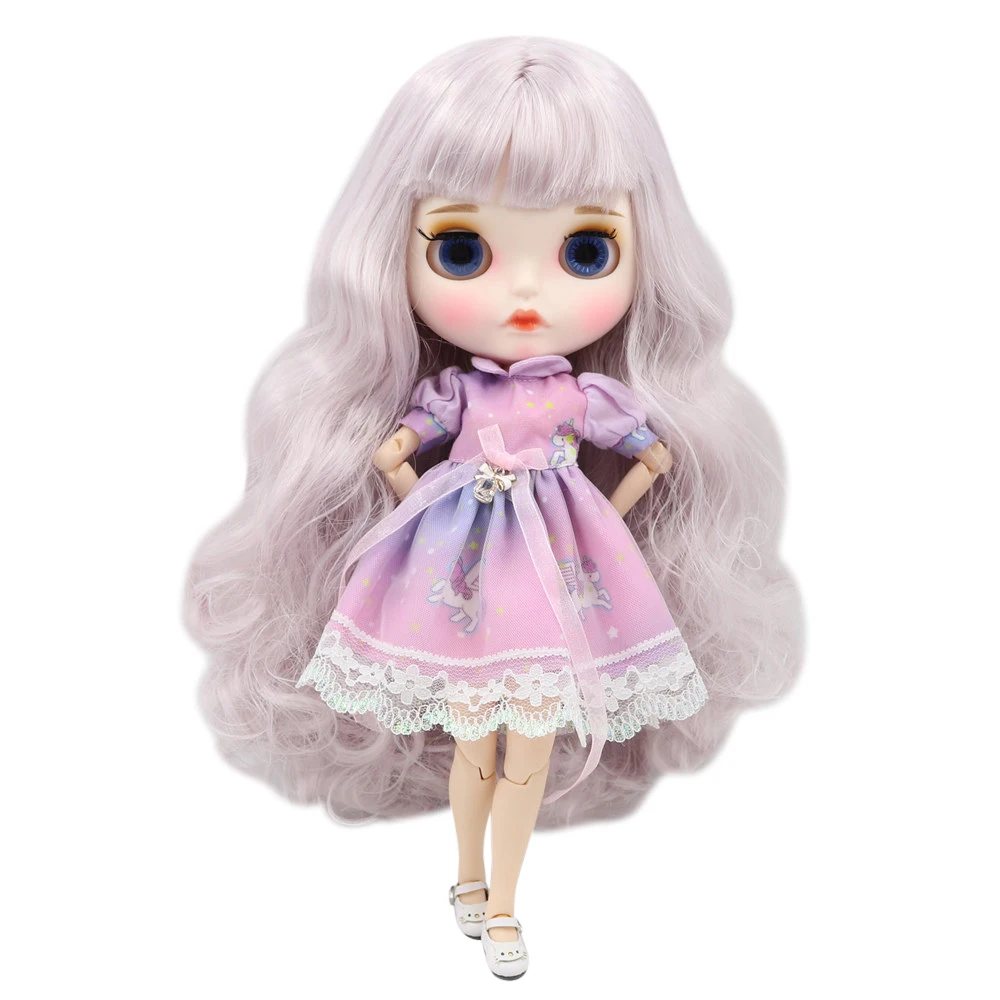 Кукла Blyth BL1003/7263 от ICY DBS белая кожа суставное тело пурпурные волосы новое матовое