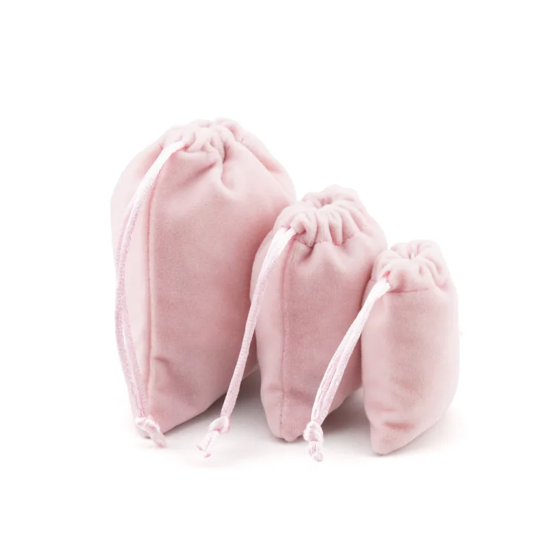 5 шт./лот, высококачественные розовые бархатные сумки 5x7 7x9 10x12 см, Подарочная сумка для хранения с орнаментом, мешочки для ювелирных изделий, посылка