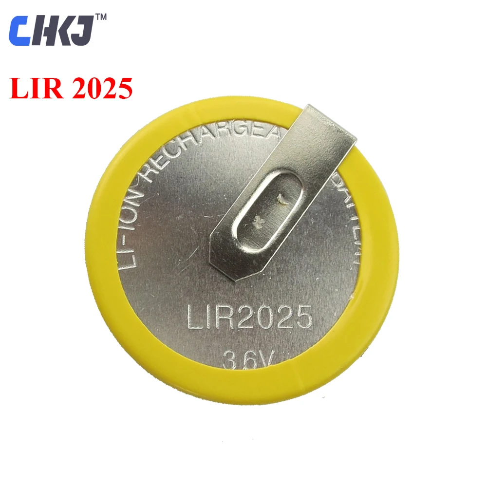 CHKJ 5 шт./лот 3 6 В LIR2025 перезаряжаемая батарея для BMW дистанционный ключ слесарный