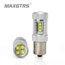 2x S25 1156 BAU15S PY21W CREE Чип 6000K светодиодный противотуманный фонарь DRL поворотные сигнальные лампы Белый Автомобильный сигнальный задний светильник 30 Вт 50 Вт 80 Вт