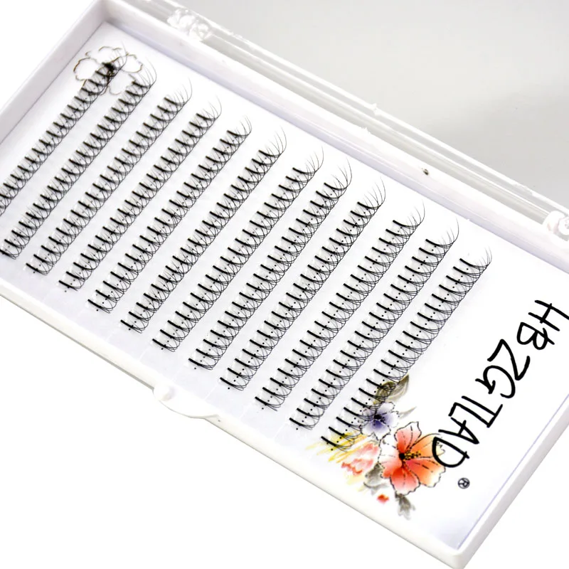 

New 3D Russian Volume Eyelashes Extension Short Stem Pre made Fans C D curl Mink Lash Hot Selling Eyelash Individual Extensions