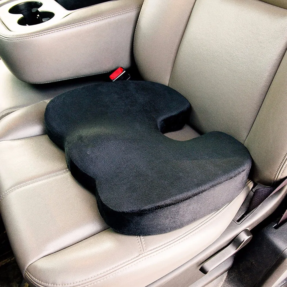 Ортопедическая подушка для автомобильного кресла с эффектом памяти, Ортопедическая подушка для сидения при геморрое, поясничная Подушка, облегчающая боль, для офиса, дома, Almofada