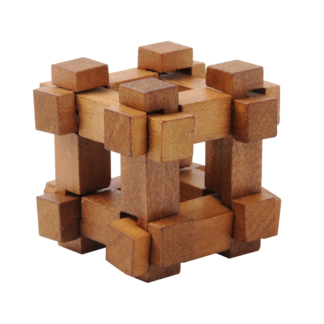 6Pcs IQ Brain Teaser Set Metal Puzzle + Wooden Kong Ming Lock for Children Adults MT1142