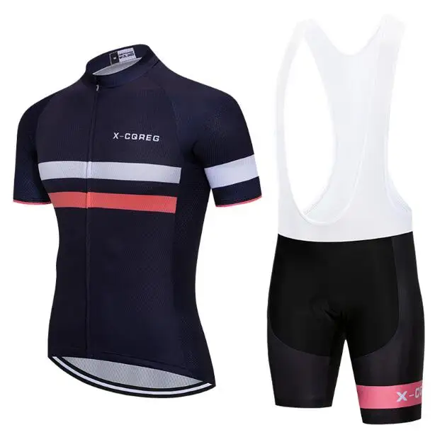 X-CQREG Горячая 12D гелевая велосипедная одежда для мужчин комплект велосипедная Одежда дышащая анти-УФ велосипедная одежда/короткий рукав Велоспорт Джерси Наборы - Цвет: 14