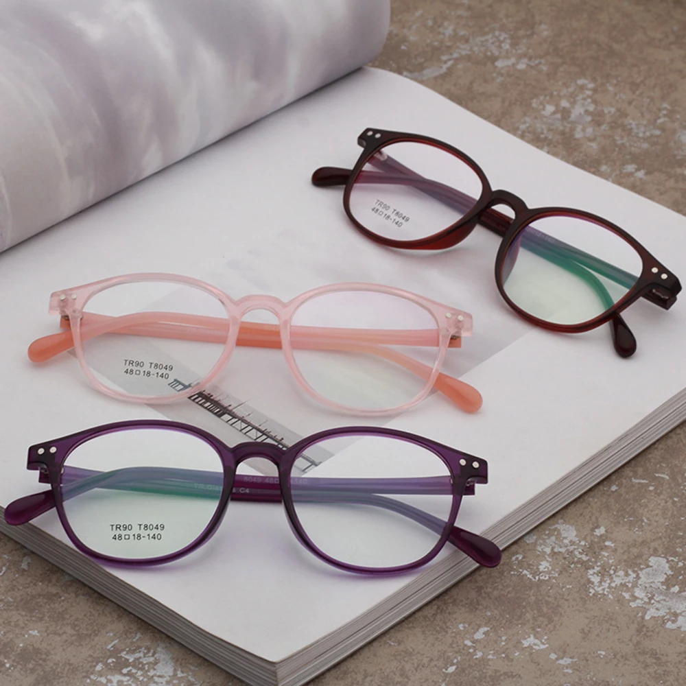

Light TR90 Eyeglasses Frames Clear Eye Glasses Men Women Accessories Fashion Spectacles Frame Eyewear For Reading Glasses8049OLO
