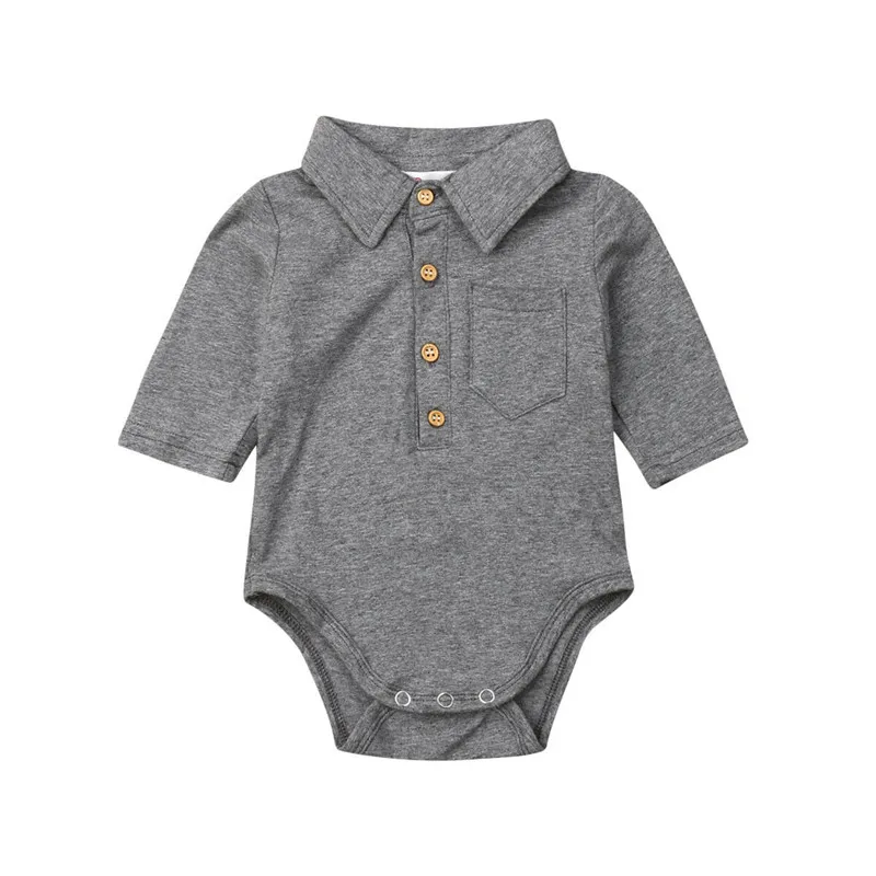 Newborn Baby Boy Formal Gentleman Bodysuit Playsuit Party Jumpsuit