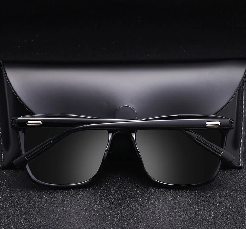 New polarized men's sunglasses UV400 coated glasses square elastic frame ladies sunglasses fashion brand driving sunglasses (8)
