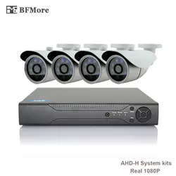 BFMore 4CH AHD 1080P-H CCTV Системы 2.0MP HDMI AHD CCTV DVR ИК Открытый безопасности Камера комплект видеонаблюдения электронной почты FTP p2p xeye