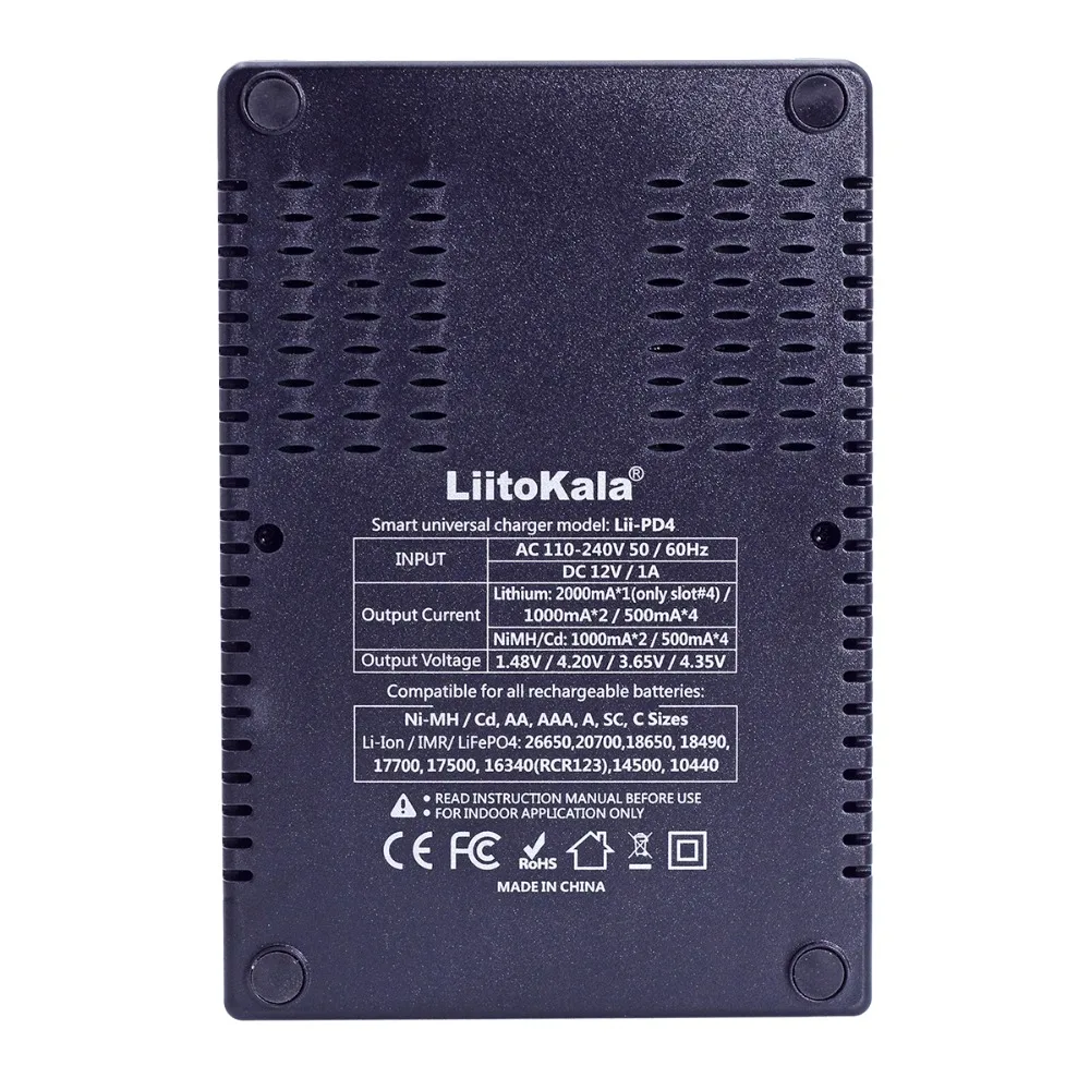 Разъем Lii-100 Lii-202 Lii-402 Lii-PD4 ЖК-дисплей 3,7 V зарядное устройство для никель-кадмиевых или никель-металл-AAA 18650 18350 26650 20700 18350 зарядное устройство для никель-металл-гидридных и литиевых-E-Zigarette мА/ч. аккумулятор lade