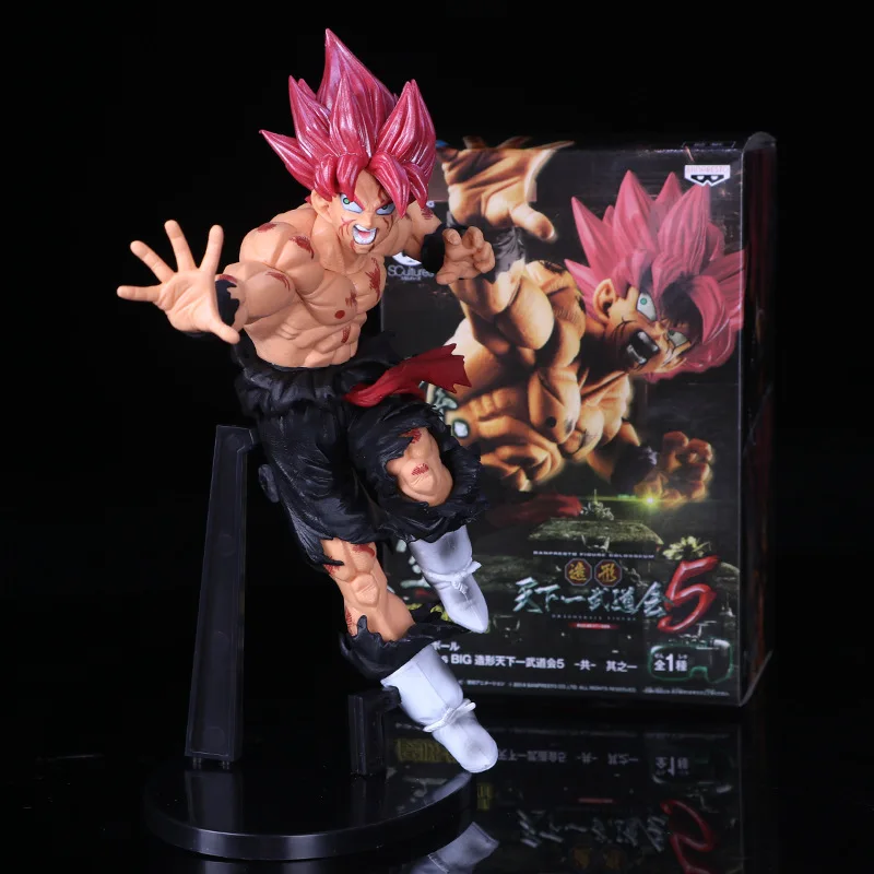 23,5 см Dragon Ball Z фигурка Сон Гоку красные волосы Zamasu ПВХ фигурка аниме Dragon Ball Black Goku Special Ver. Модель - Цвет: with box