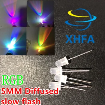

1000PCS 2PIN 5MM RGB 7 color slow flash LED light-emitting diode (LED) New and ROHS 5mm RGB 7 color slow flash LED Diffused