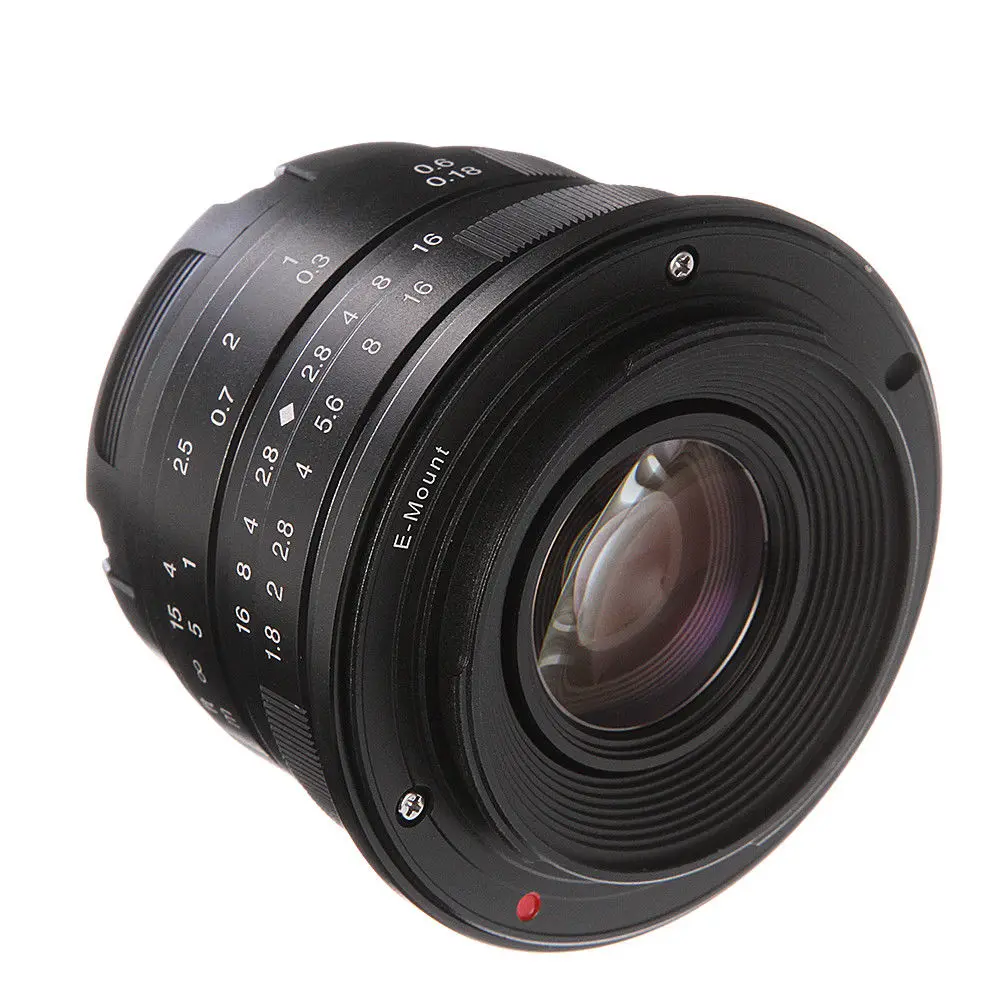 25 мм F/1,8 MF HD MC Prime объектив для всех одиночных серий для sony E-mount A6000/A6100/A5000/A5100/NEX3/3N/5/5 T/5R/7 серебристый/черный