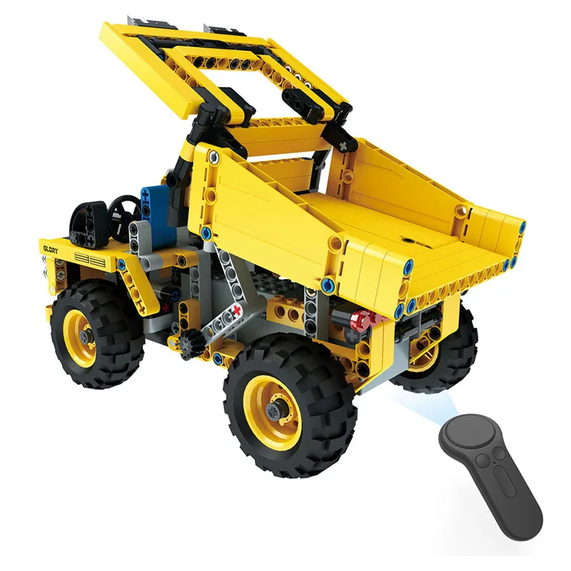 

INKPOT 488pcs Dumper Mine Truck Bricks Model Building Blocks Toys For Children Engineering Mining Truck Vehicle Toys