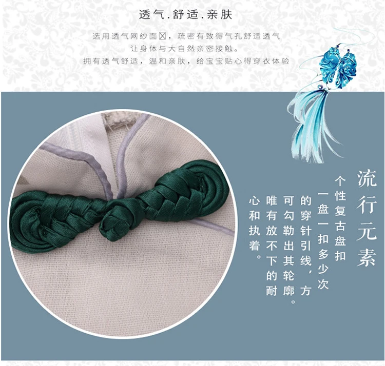 Qipao/китайское платье Ципао с цветочным рисунком, новинка года, традиционный старинный народный костюм Тан ханфу летняя одежда для детей возрастом от 3 до 12 лет