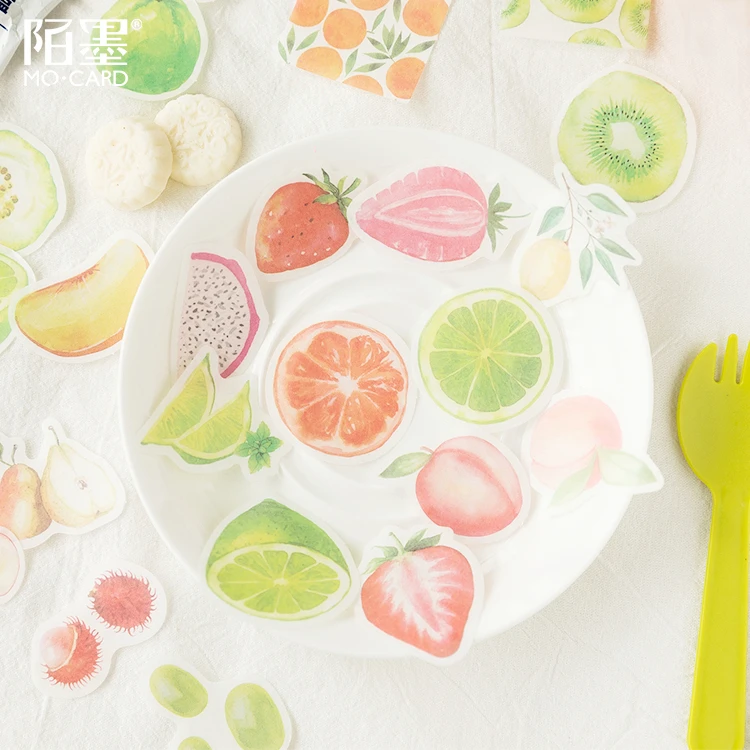 45 шт./летняя маленькая свежая креативная забавная наклейка с милым рисунком