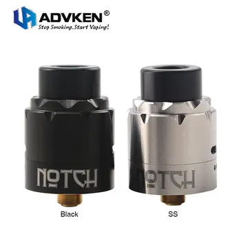 

Original Advken Notch RDA 24mm Atomizer Tank Knurled Top Cap Dual Coils Building for Squonk MODs Rebuildable Dripping Atomizer