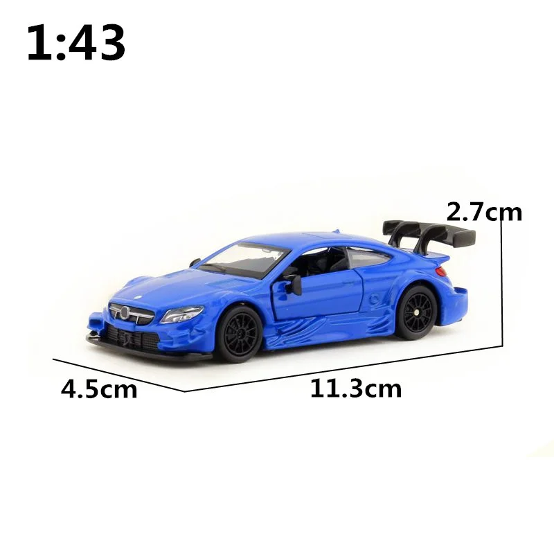 1:43 Масштаб/литая модель игрушки/C63 AMG DTM/Супер спортивный гоночный автомобиль/образовательная Коллекция/Вытяжка/подарок для детей