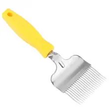 18 Pin Нержавеющая сталь зубцов гребень разворачивающая вилка пчеловодческий из нержавеющей стали медовая расческа Пчеловодство Телескопический зуб бороны разворачивающая вилка инструмент