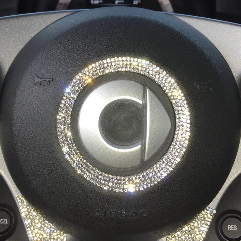 Персонализированная наклейка на руль для Mercedes Smart 453 Fortwo Forfour аксессуары