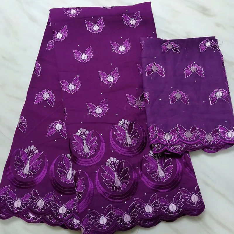 

Hot! Cloth African High Quality Fabric Cotton Cloth Two-Piece Six Models Thin Yarn Lace Fashion Large Pier 5 Quay 2 Wharf Yarn
