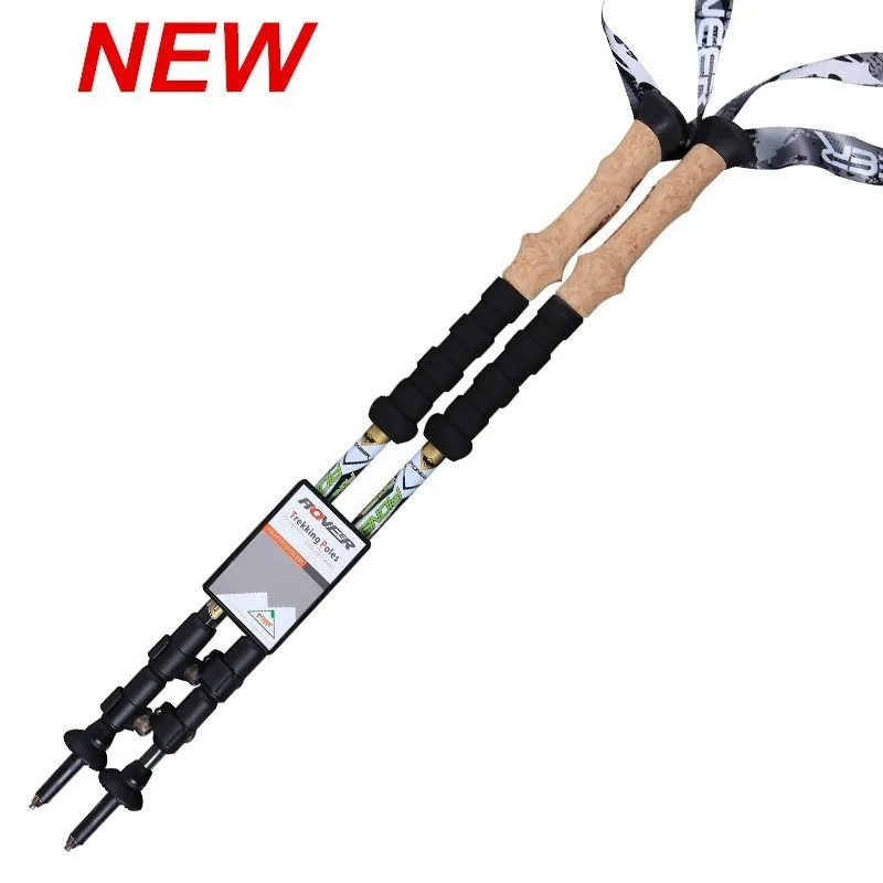 TP037 25 -New Latest technology design 100% carbon lightweight but strong durable telescopic stick trekking stick Nordic walking sticks