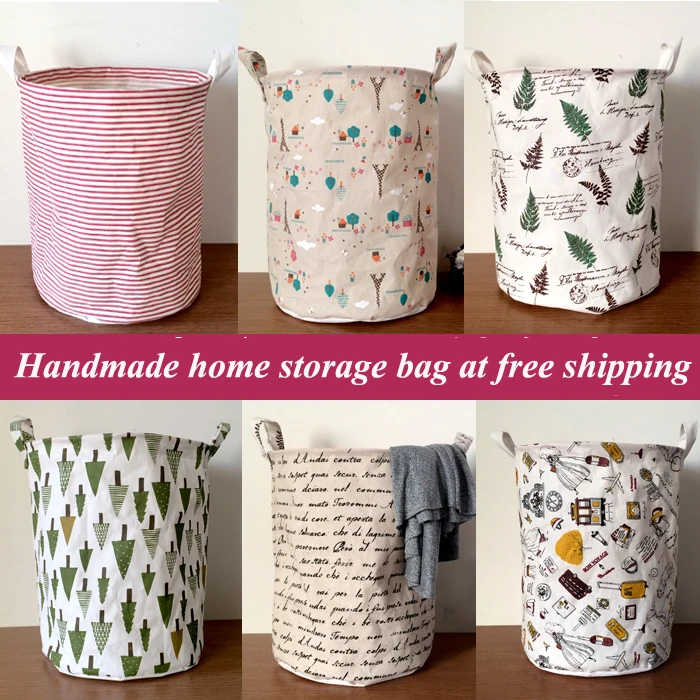 Completely handmade environmental friendly dirty clothes sotrage bag