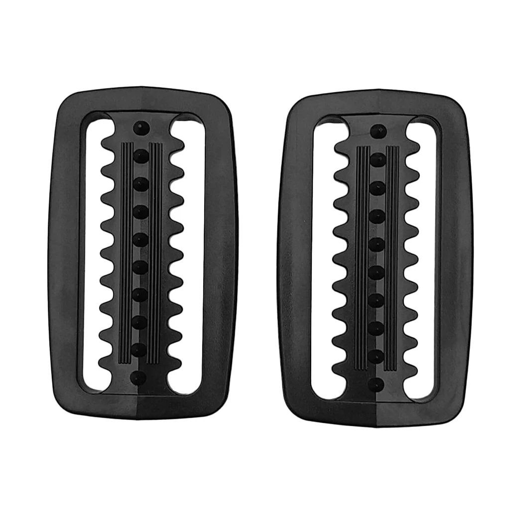 2 Pieces Scuba Diving Snorkeling Weight Belt Keeper Retainer Stopper Slider for Standard 5cm / 2 inch Webbing Strap - 5 Colors