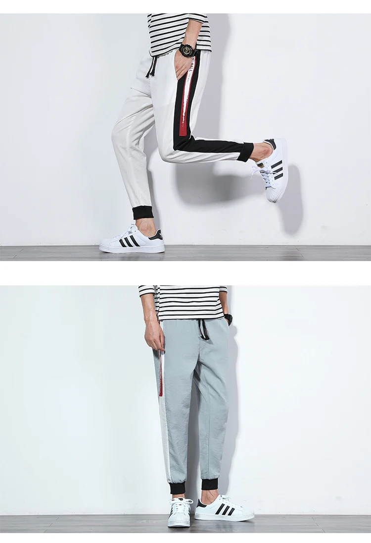Мужские брюки-карго в стиле хип-хоп из спандекса и вискозы, удобные брюки-карандаш на завязках, модные уличные брюки