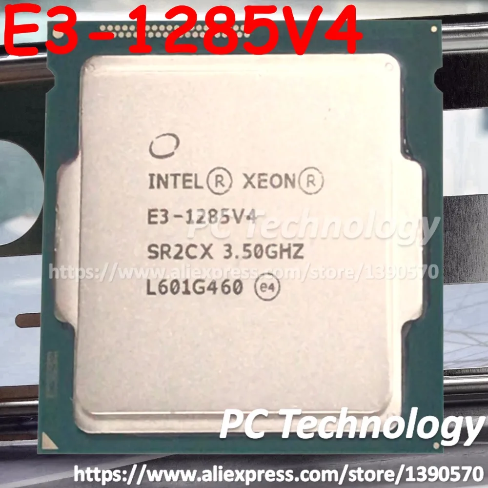 Оригинальный процессор Intel Xeon E3 1285V4 CPU 3 50 ГГц 6M LGA1150 четырехъядерный для