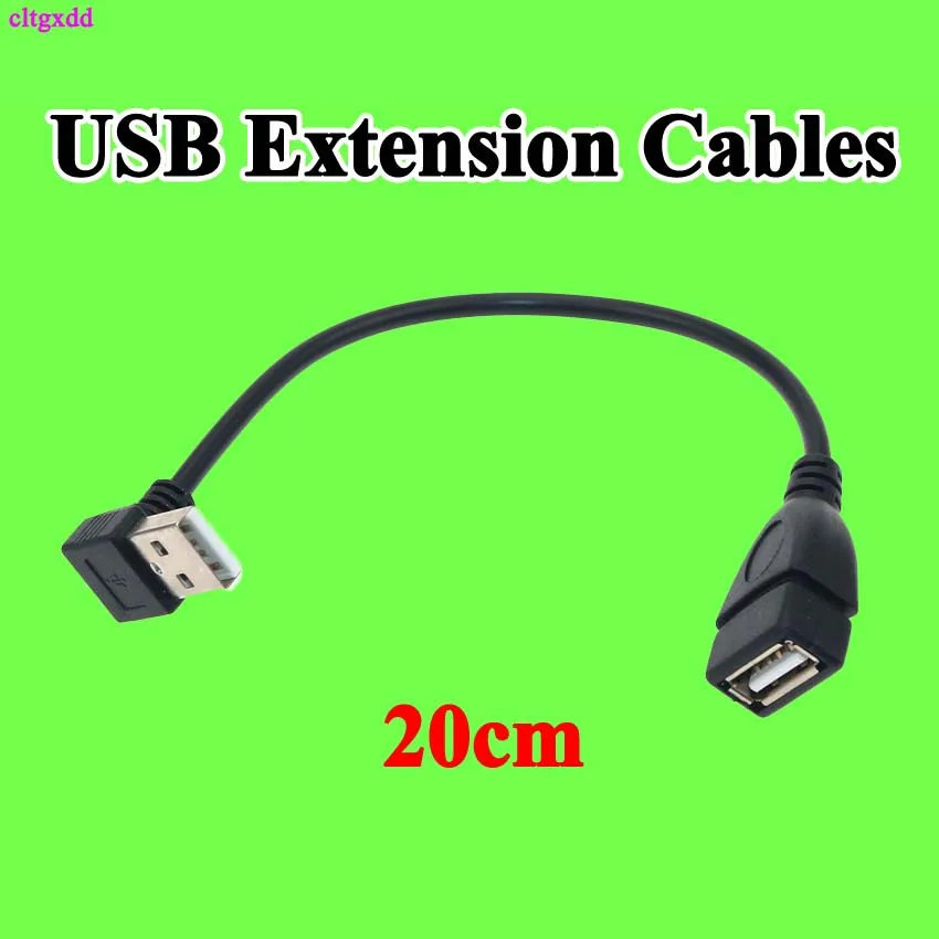 

USB 2.0 A Male to Female 90 Angled Extension Adaptor cable USB2.0 right/left/down/up cord Adapter cable USB Extension Cables