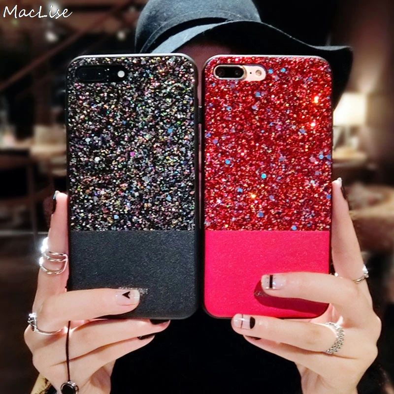 

Coque Cover For iphone 7 Plus iphone 6 s Plus Luxury Bling Case For iphone 8 Plus 6s iphone X 10 Glitter Fundas 6plus 7plus Case