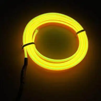 Haoyuehao 1M orange flexible Auto Car Interior LED EL Wire Rope Tube Line neon light glow salon flat strip Pathway Lighting 12V Haoyuehao 1M orange flexible Auto Car Interior LED EL Wire Rope Tube Line neon light glow salon flat strip Pathway Lighting 12V