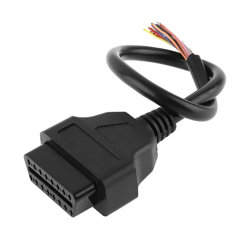 OBD II 16Pin Женский удлинитель Соединительный открывающийся кабель Линия
