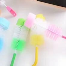 Чайный чайник насадка носик трубка нейлон Чистка детские молочные бутылки соски Чистая щетка Губка Очиститель Щетка с соской