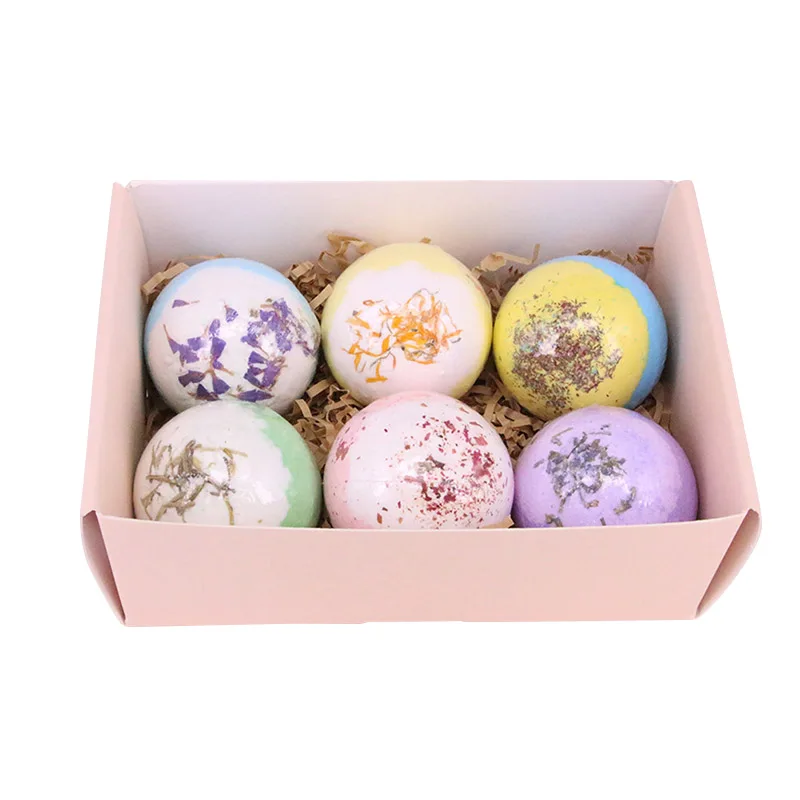 

6pcs Bath Salts Bombs Ball Body Scrub Whitening Moisture SPA Valentines Day Gift SSwell