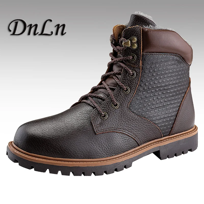 

Super Warm Men Winter Boots For Men Warm Waterproof Rain Boots Shoes 2018 Vintage Men's Ankle Boot Botas Masculina Bota ND50