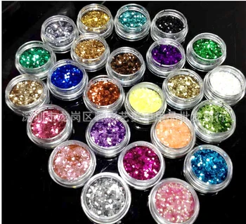 

Glitter Nail Art Paillette Ongles Paillettes 24 Jar Bling Unhas Sequins Powder Poudre 1mm Flakes Hexagon Kit Decoracion