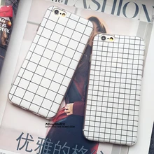Caso de telefone retro para apple iphone 7 7 plus 6 s 5 5se 6 Mais Projeto Da Grade de Luxo Silicone Macio De Proteção Shell Tampa Do Telefone sacos