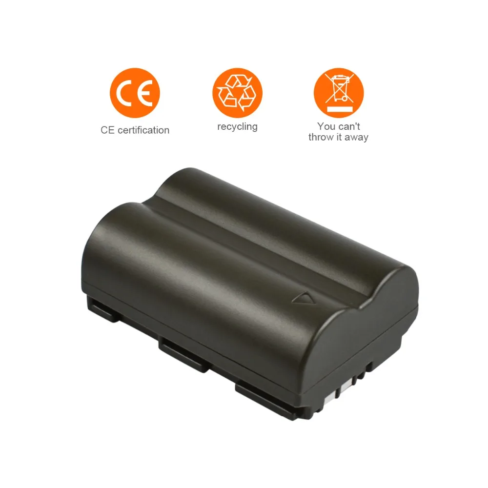 Аккумулятор Powtree для цифровой камеры Canon 7,2 V 2800mAh BP-511 BP 511 BP511 BP511A+ ЖК-зарядное устройство для 300D 5D 30D 40D G6 90IS