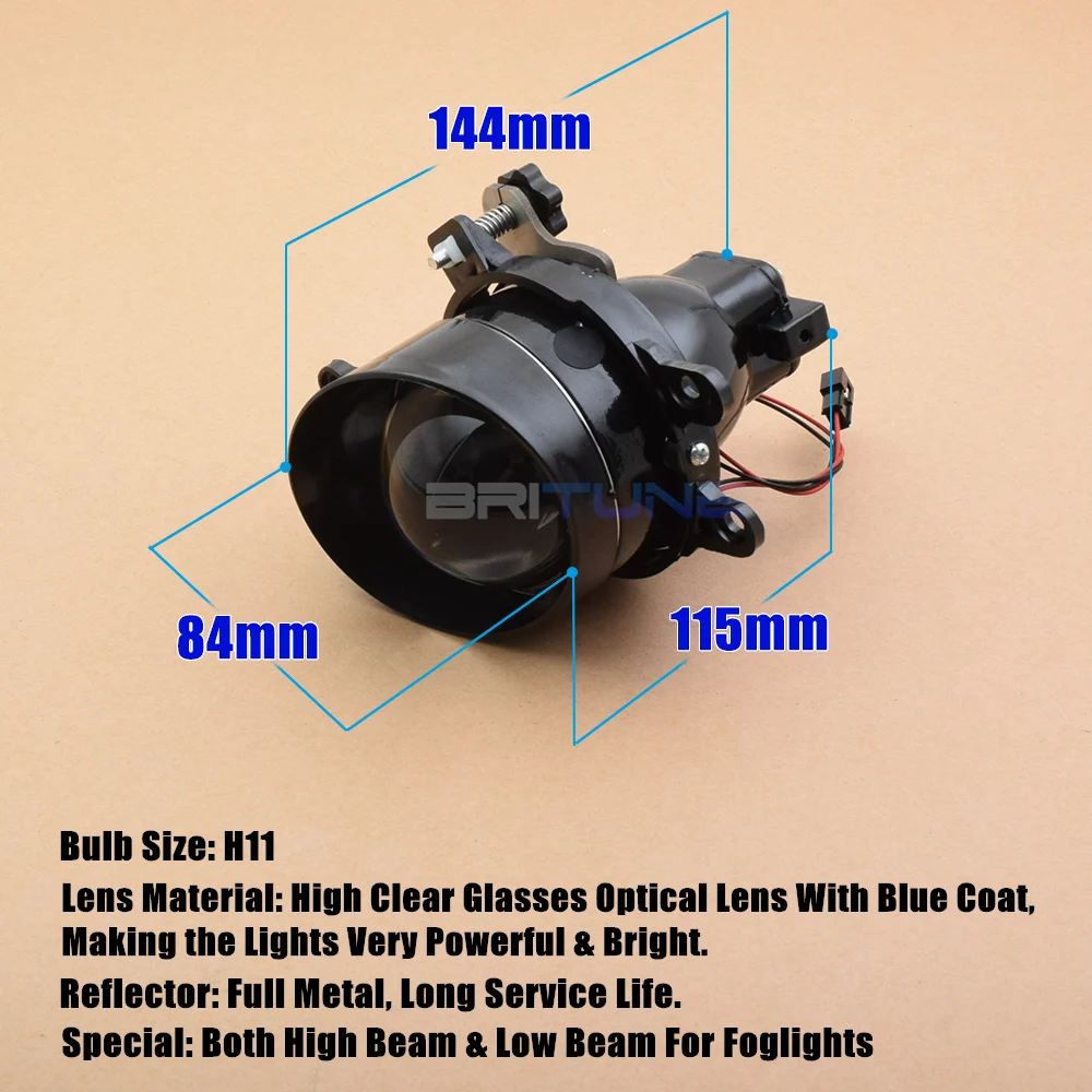 Najtaniej Światła przeciwmgielne obiektyw Bixenon dla Toyota Corolla Yaris Avensis Camry RAV 4 Peugeot Lexus H11 ukrył obiektywy projektora akcesoria modernizacja