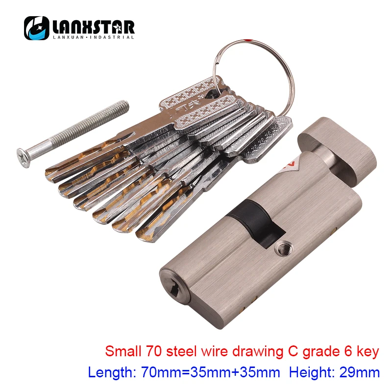 All Copper Large 70 Knob Small 70 Single Open C-class Blade Lock Core Universal Security Door Super