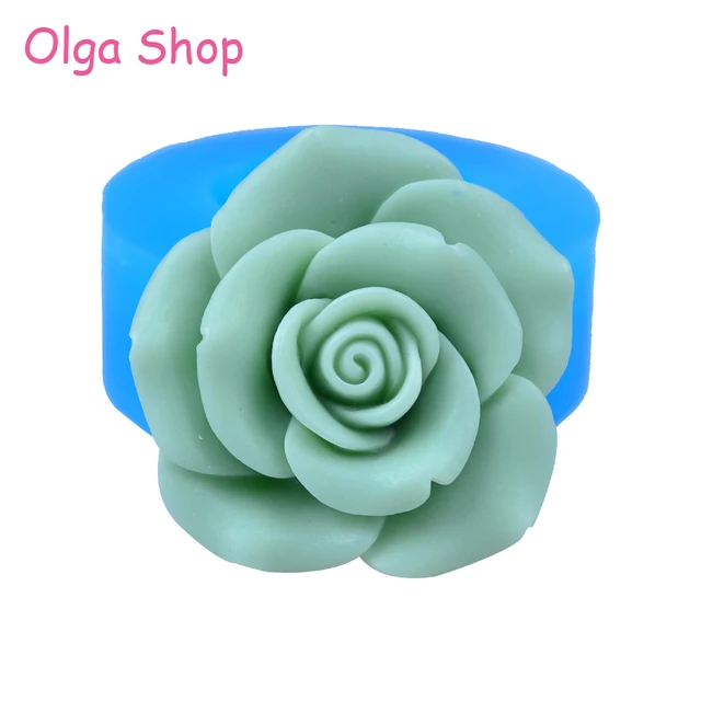 Hyl045 27,9 Mm -Es Virág / Rózsa Szilikon Push Penész - Fondant, Cukorcraft, Gyanta, Polimer Agyag, Gumi Paszta, Ékszerek, Gyertya, Ételek Biztonsága