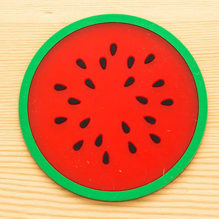 

Fruit Coaster silicone mat Cup Drinks Holder table mat for cookers Tableware Placemat tischset mug stands Bottoms for glasses