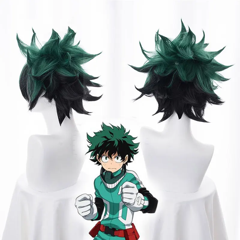 Парик для косплея из аниме «My Hero Academy» izku Midoriya, парик Boku No Hero Academy/Academy cosplay Hair izku Midoriya Deku