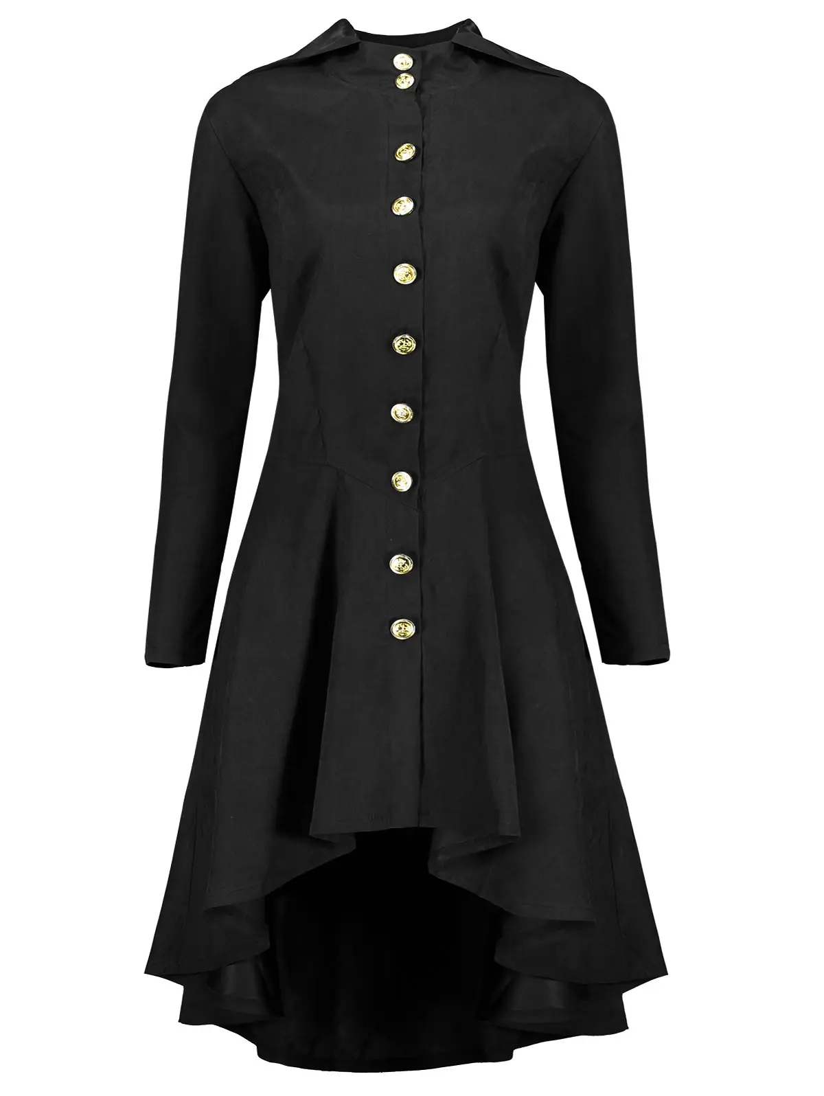 

Wipalo Gothic Jacket Women High Low Plus Size Hooded Lace Up Coat Female Solid Color Slim Long Outwear Large Size 4XL 5XL Coats