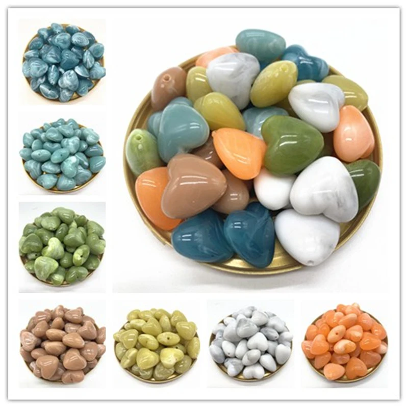 

10pcs/lot 20mm Water Droplets Acrylic Beads Spacer Loose Beads For Jewelry Making DIY Bracelet Earring